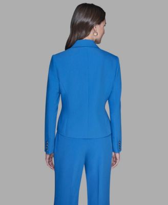 Women's Cropped One Button Jacket