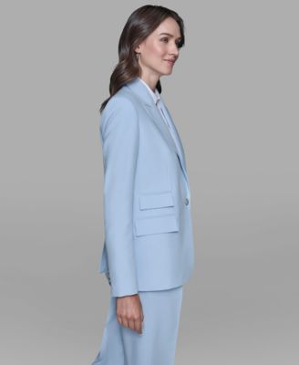 Women's One-Button Single Breasted Blazer Jacket