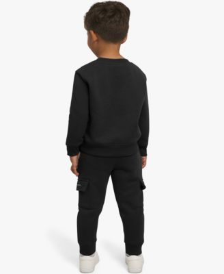 Boys' Toddler 2T-4T Crewneck T-Shirt and Pants, 2-Piece Set