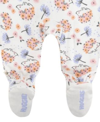 Baby Girls' Printed Footed Crewneck Coverall