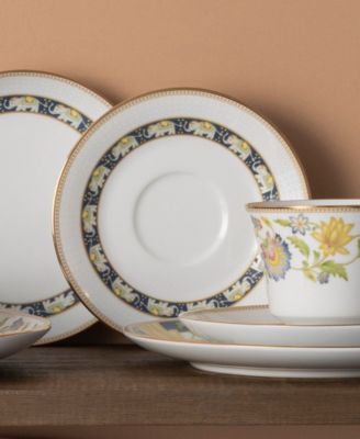 Tusker Garden Set of 4 Saucers, 6"