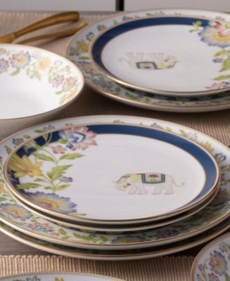 Tusker Garden Set of 4 Salad Plates, 8.25"