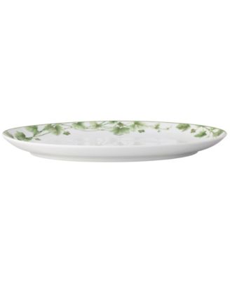 Ivy Whisper Oval Platter, 14.5"