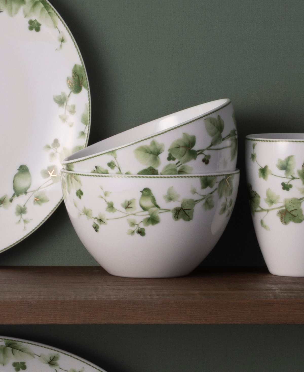Noritake Ivy Whisper Cereal Bowls, Set of 4