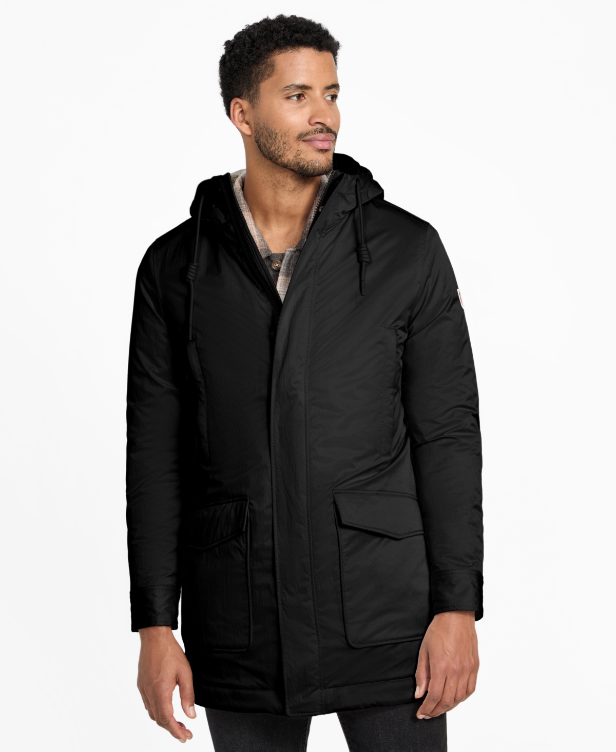 Guess Men's Hooded Parka Long-Sleeve Jacket