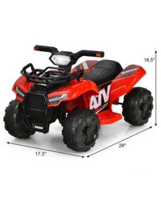 6V Kids ATV Quad Electric Ride On Car with LED Light and MP3
