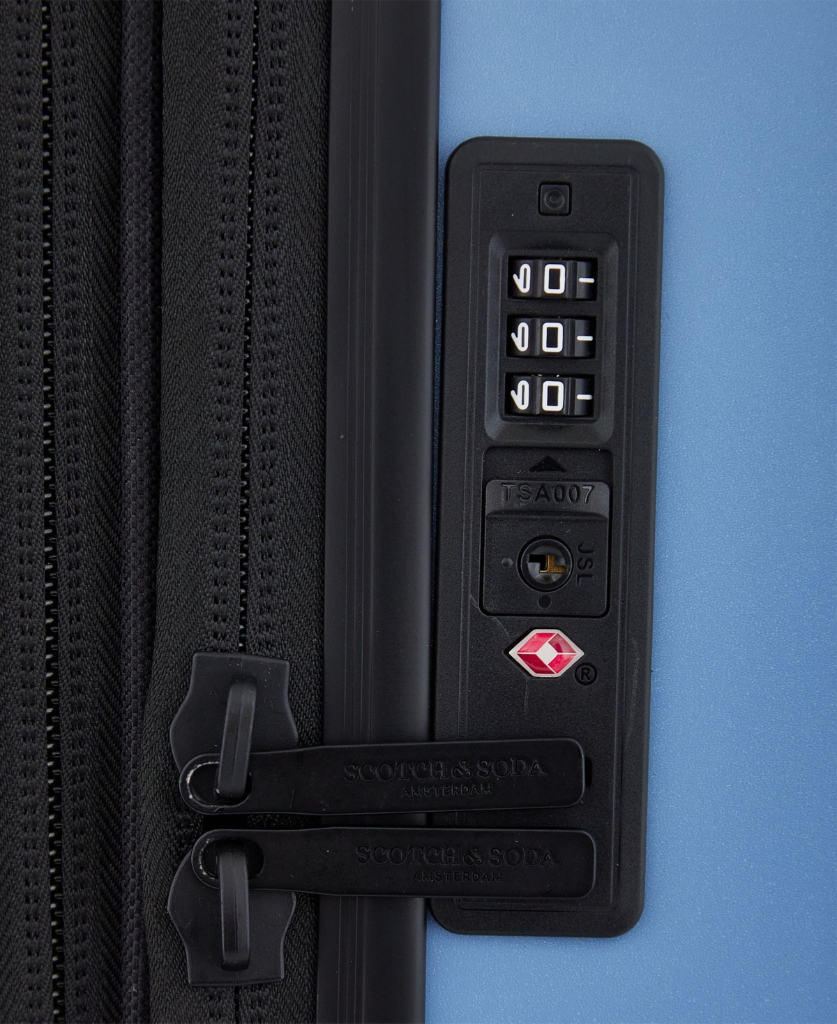 Scotch & Soda Eindhoven 3-pc. Wing-on Rolling Hardside Luggage Set In Blue