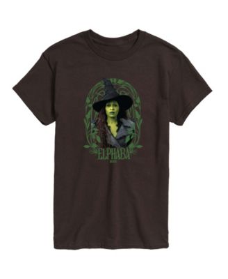 Men's Wicked Part 2 Art Noveau Frame Elphaba Graphic Printed Short-Sleeve T-Shirt