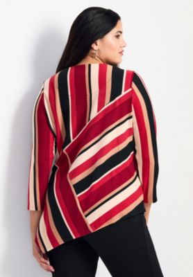 Women's Plus Size Kaya Asymmetrical Hacci Top