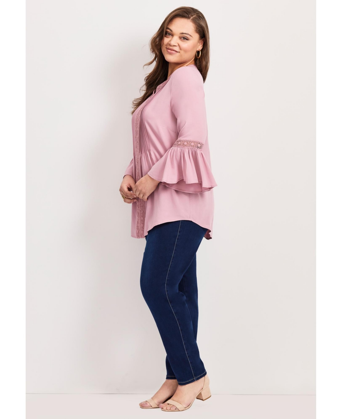 Avenue Women's Lace Trim Tunic