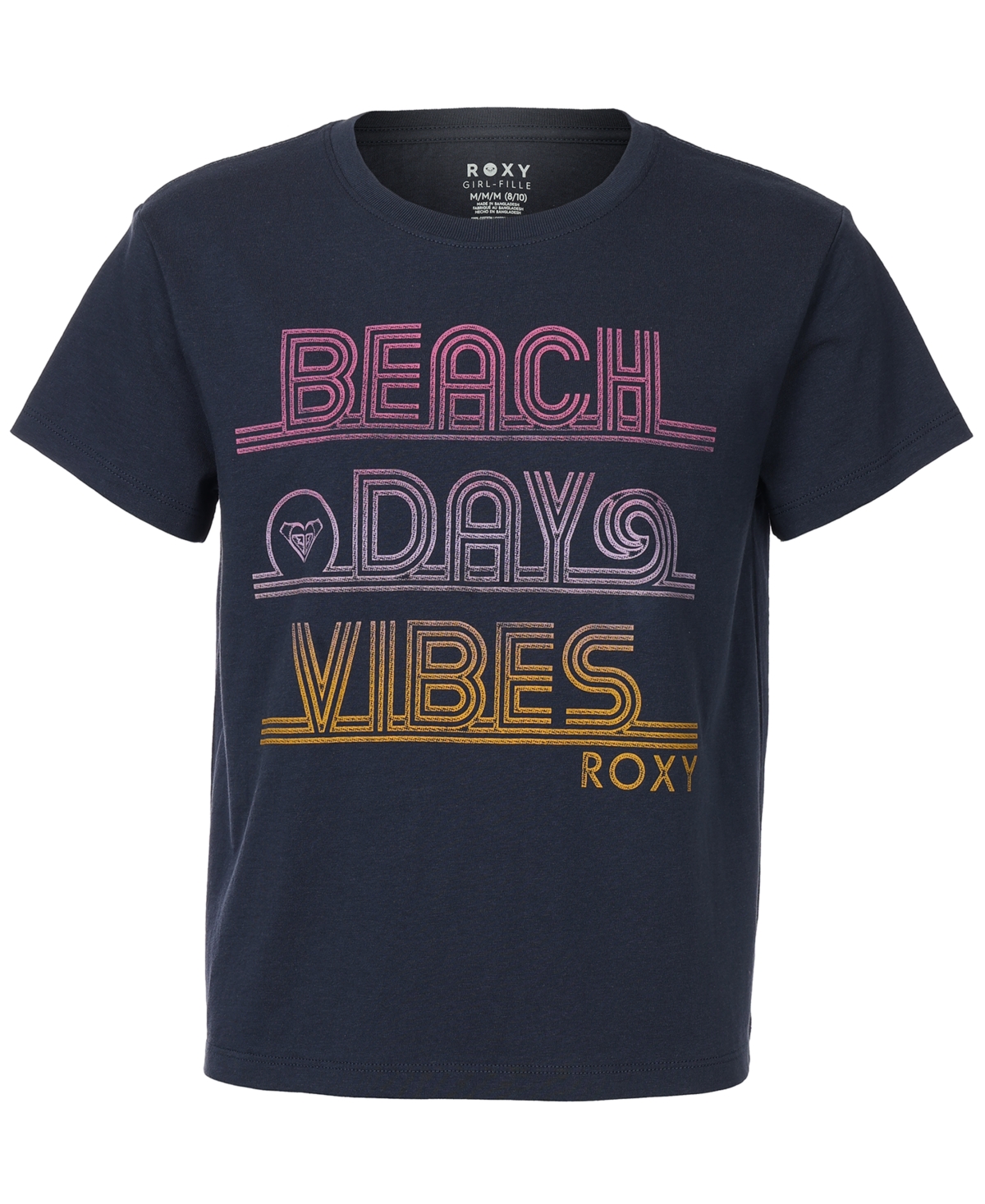 Roxy Girls 7-16 Beach Vibes Short-sleeve T-shirt In Blue