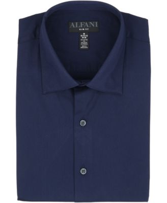 Men's Solid Slim-Fit Dress Shirt