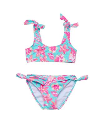 Big Girls Tropical Glow Recycled Crop Bikini