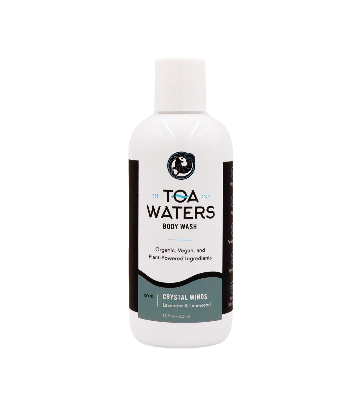 Toa Waters Crystal Winds Body Wash, 12 fl oz