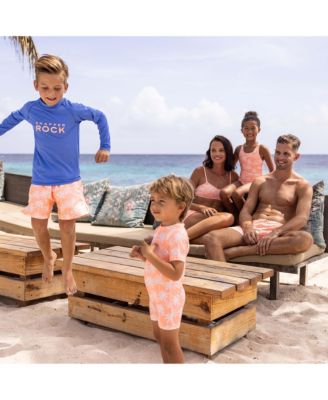 Baby Boys Cali Palms Recycled SS Sunsuit