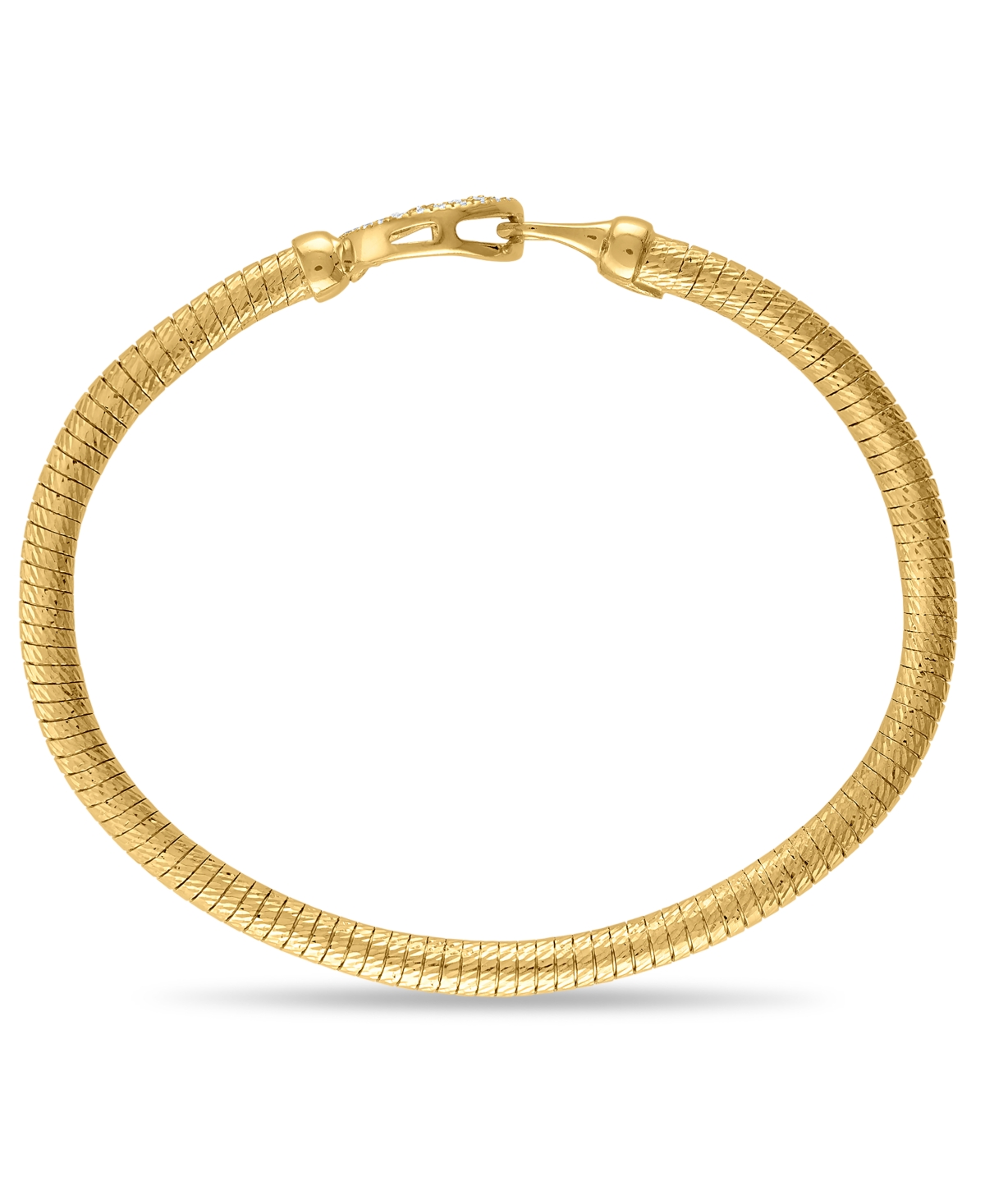 Macy's Diamond Tree Of Life Bangle Bracelet (1/5 Ct. T.w.) In 14k Gold Over Sterling Silver