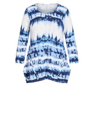 Women's Plus Size Leisure Button Tunic