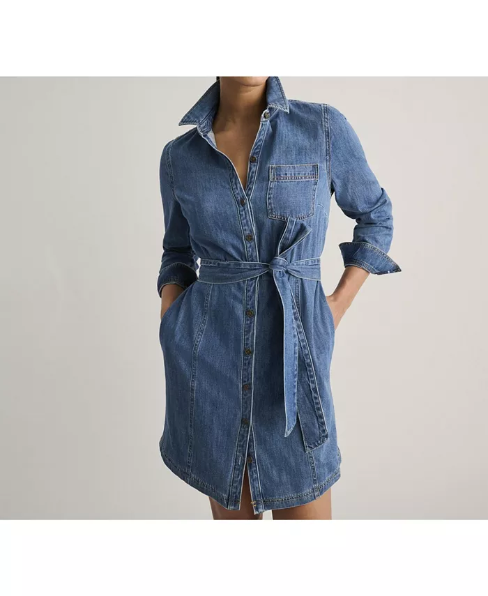 Women's Denim Lea Shirtdress - thumbnail 3