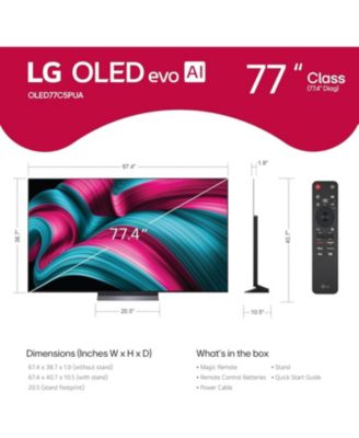 OLED77C5PUA 77" 4K OLED Ultra HD Smart TV with a9 AI Super Upscaling (2025)