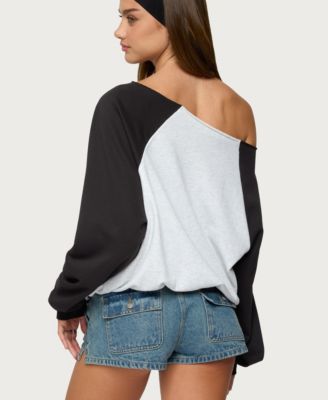 Women's San Diego Off Shoulder Raglan Sweatshirt