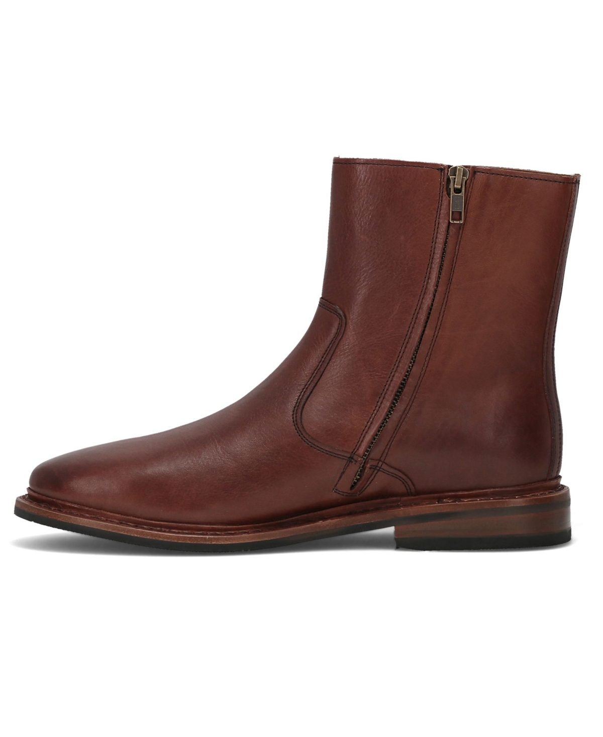 Frye Paul Zip-up Boot In Brown
