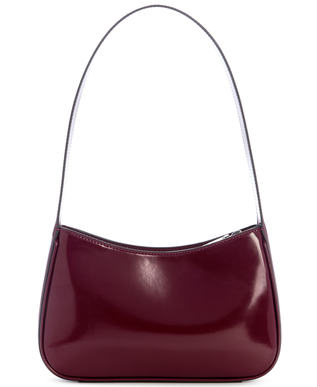Guess Arnela Top Zip Small Shoulder Bag In Burgundy