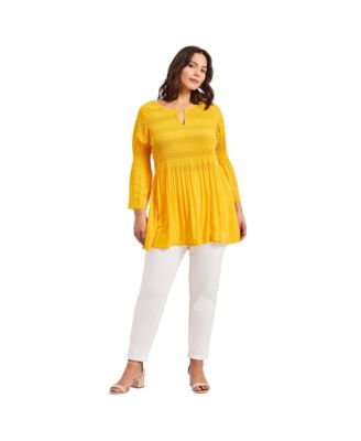 Women's Keyhole Bell Sleeve Tunic