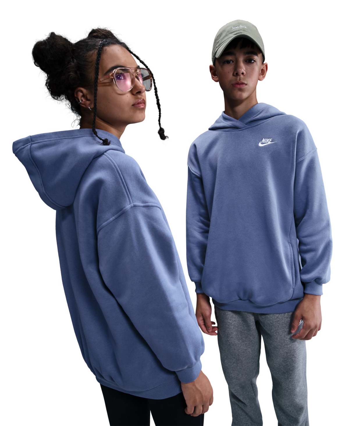 Nike Big Girls Sportswear Club Fleece Oversized-Fit Hoodie