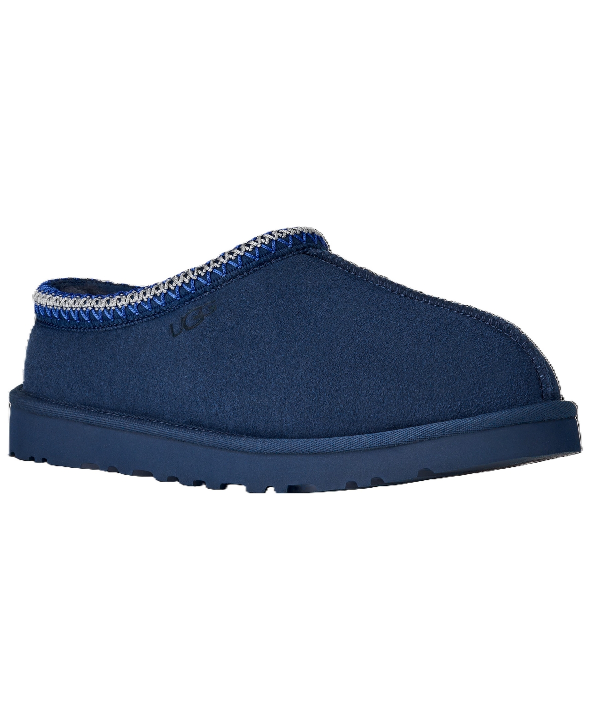 Ugg Mens Tasman Ii Suede Slippers Navy Eur 42 / 8 Uk In Blue