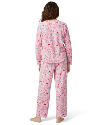 Women's Waffle Fleece Pajama Set