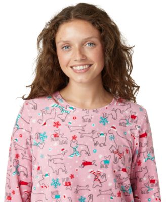 Women's Waffle Fleece Pajama Set