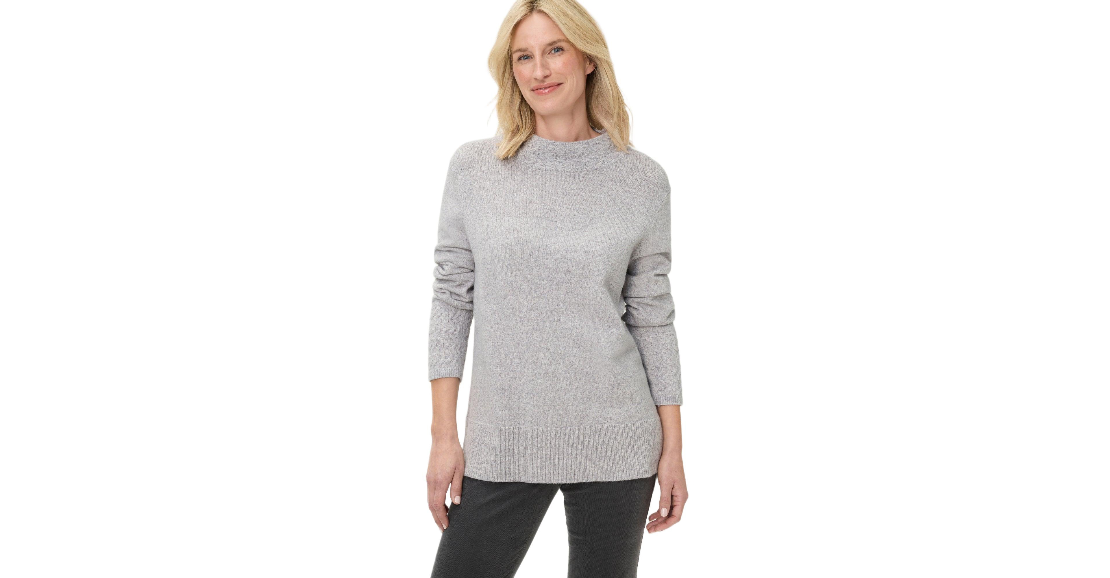 Olsen Women's Melange Knit Mock Neck