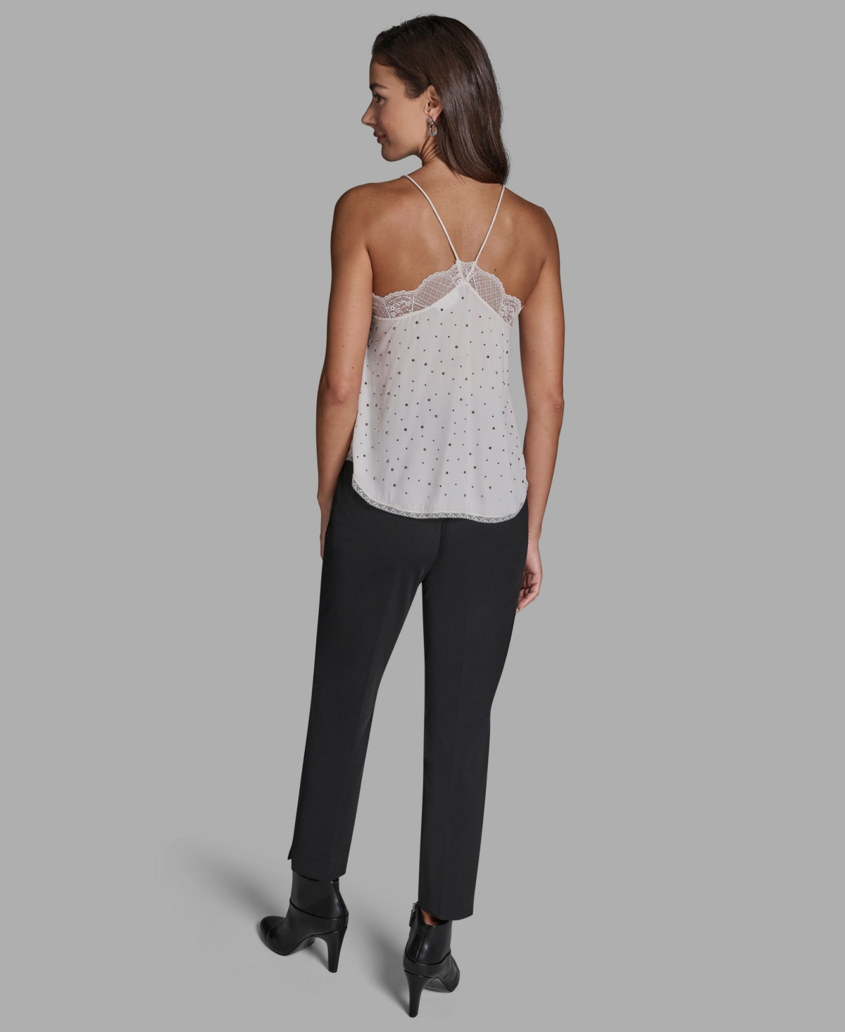 Bcbg Women's Hot Fix Lace Camisole In White