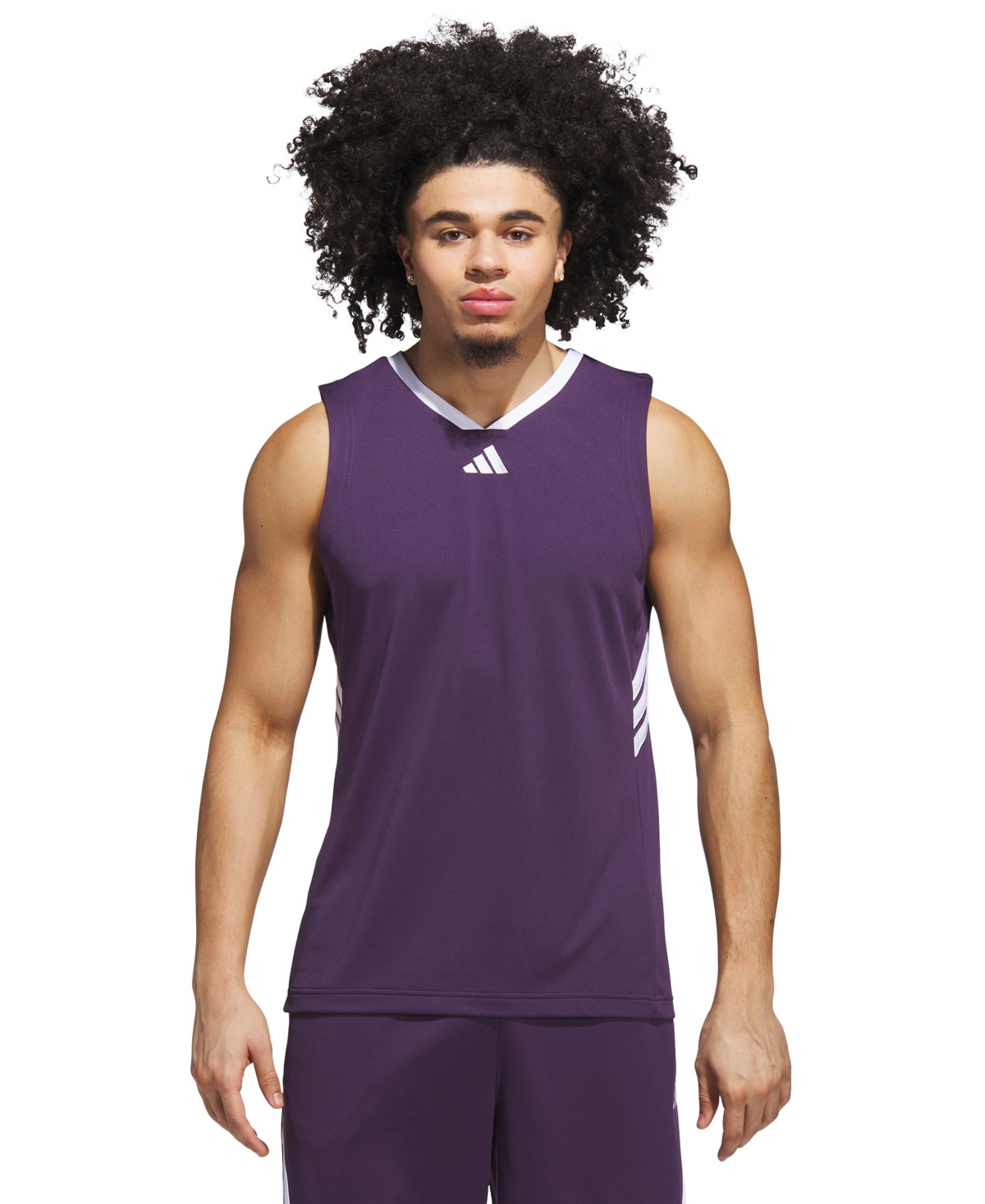 adidas Men's Bball Logo Graphic Tank Top