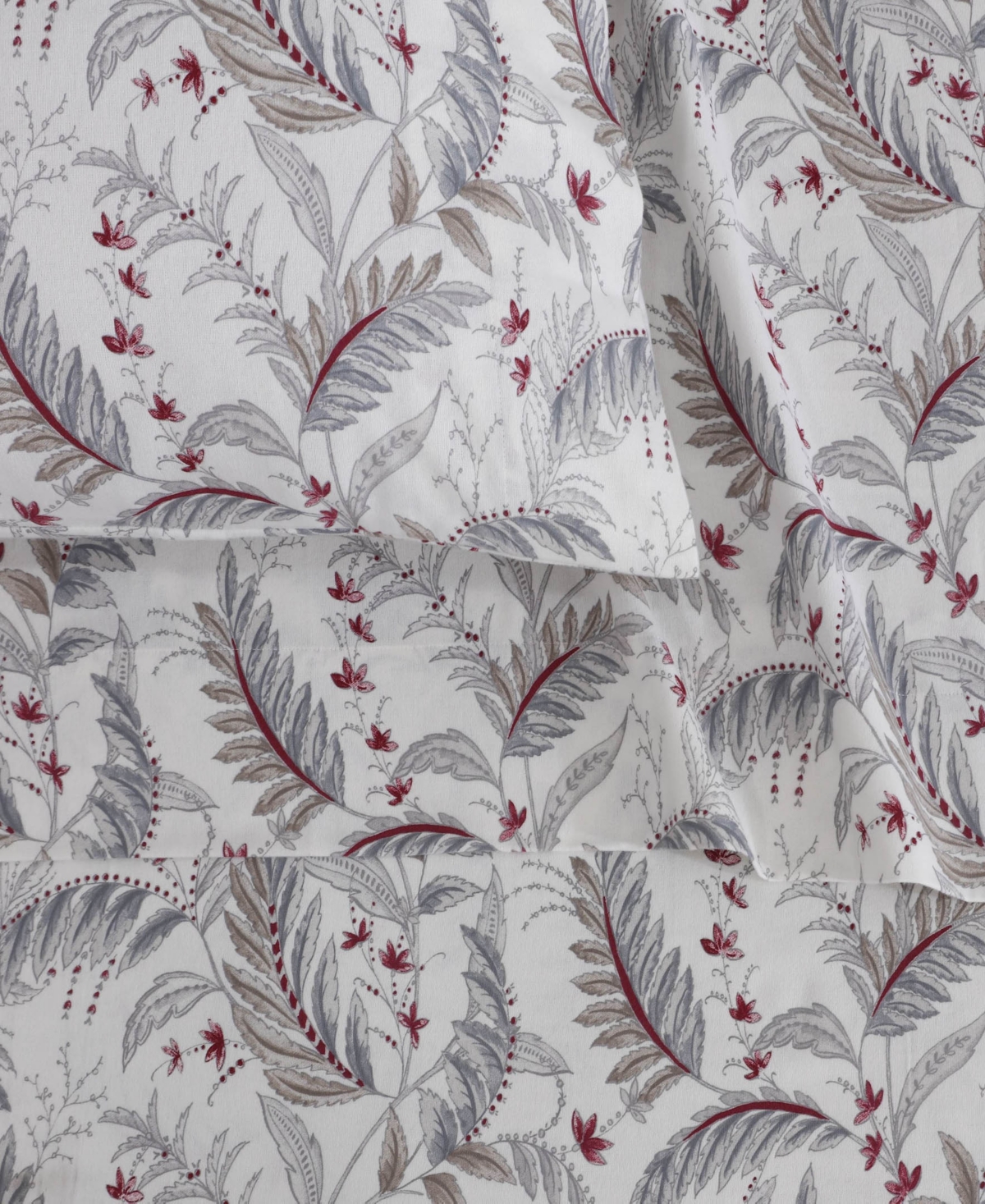 Tribeca Living Portuguese Cotton 2-pc. Pillowcase Set, King In White