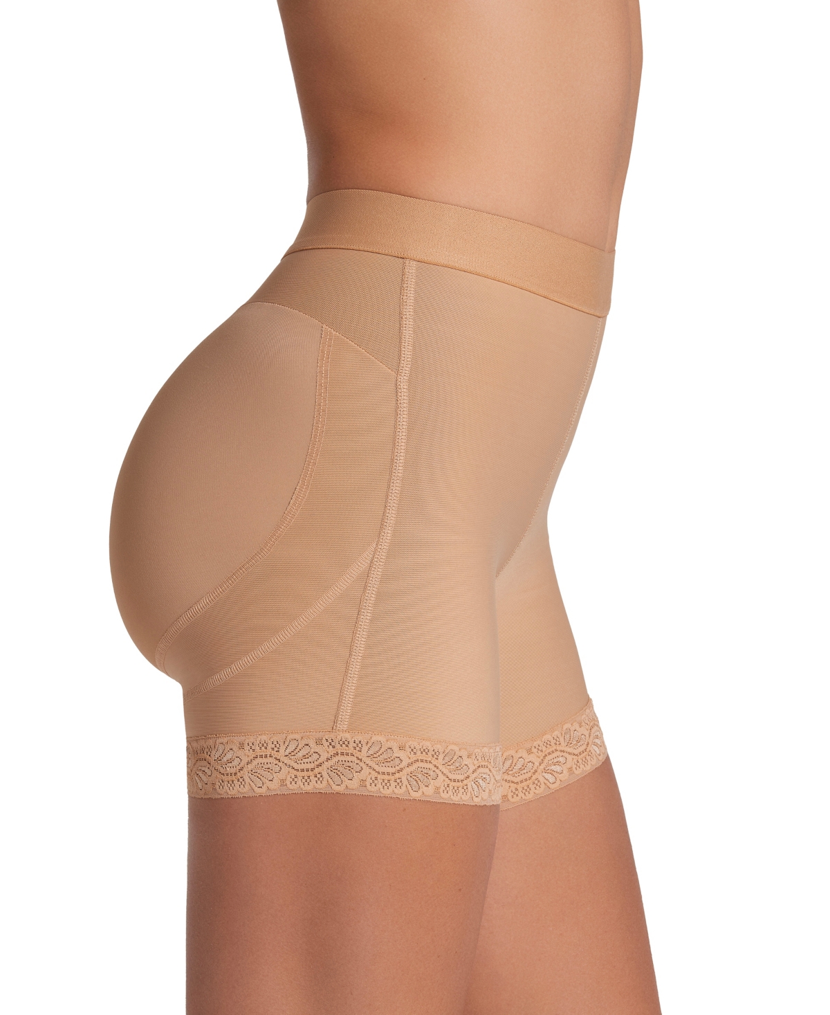 Leonisa Women's Mid-rise Sculpting Butt Lifter Shaper Shorts 012983 In Multi