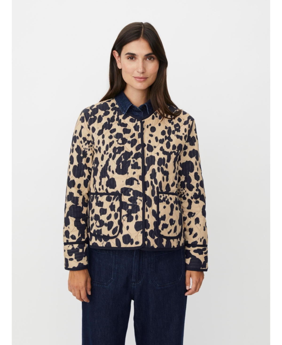 Masai Copenhagen Women's Javira Long Sleeve Animal Print Jacket