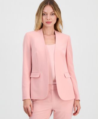 Women's Bi-Stretch Collarless Open-Front Blazer, Created for Macy's