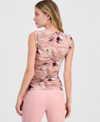 Women's Marble Mesh Sleeveless Tank, Macy's Exclusive