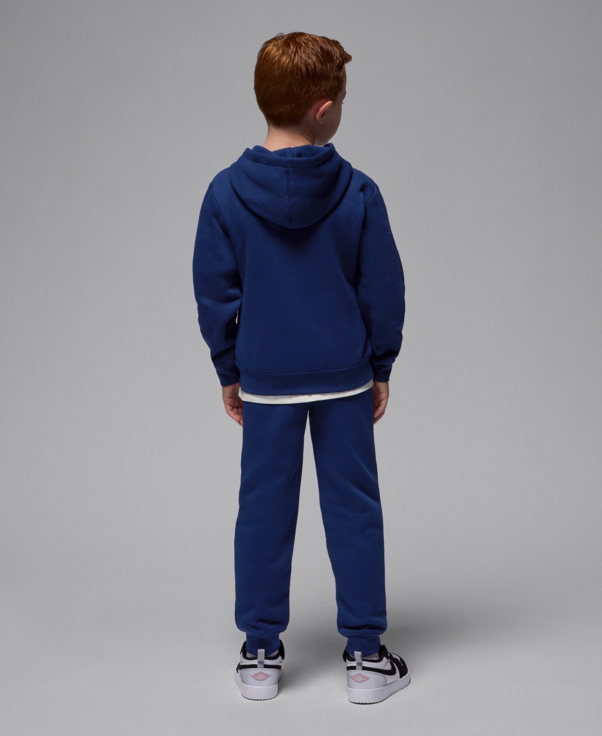 Jordan Little Boys 2-piece Essentials Fleece Baseline Hoodie And Pants Set In Blue