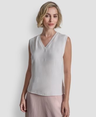 Women's V-neck Sleeveless Top