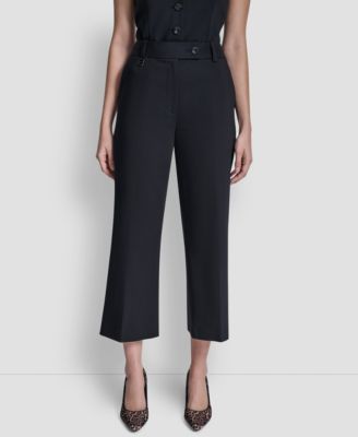 DKNY - Women's Pinctuck Straight Fit Pants