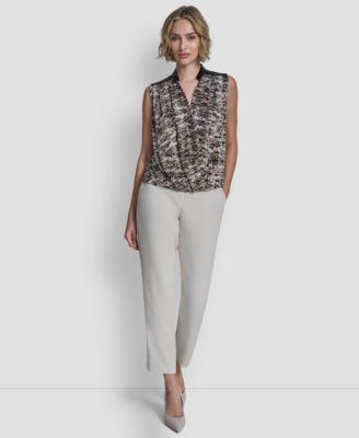 Women's V-Neck Cross Over Top