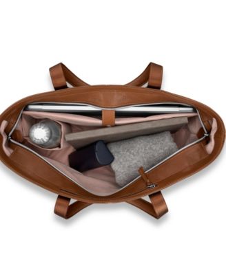 19" Mobile Solution 2 Leather Tote Bag