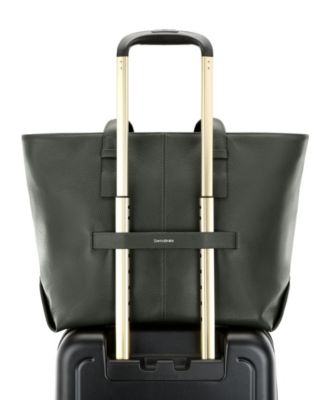 19" Mobile Solution 2 Leather Tote Bag