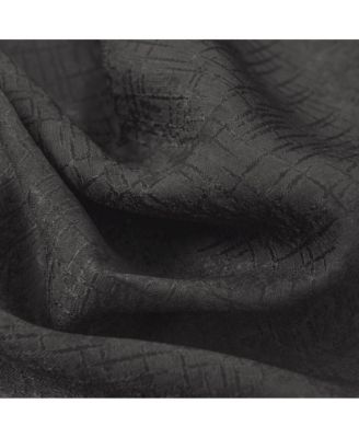 Lynx Matte Embossed Blackout Grommet Panel - 52"x95", Black