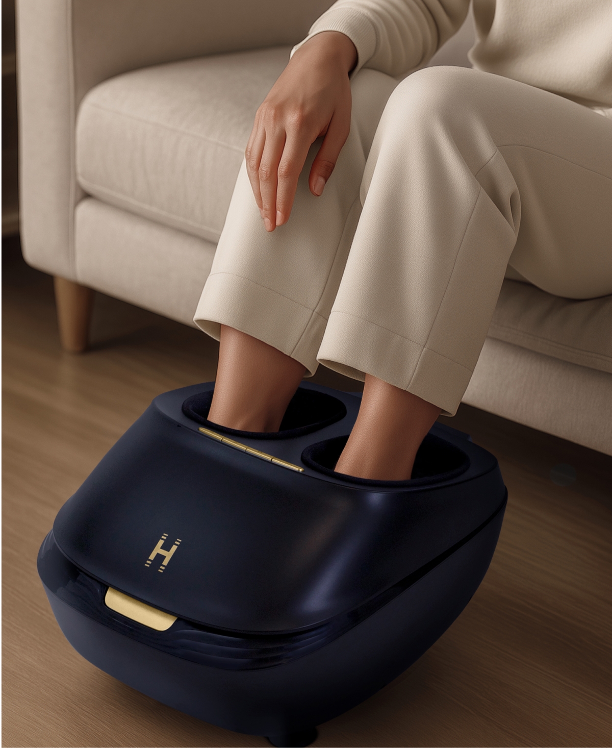 Homedics Modmassage Shiatsu Air Foot Massager With Heat In Black