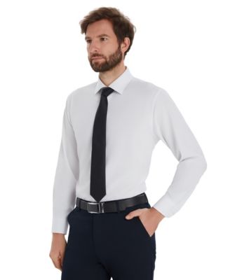 Men's Solid Long-Sleeve Dress Shirt