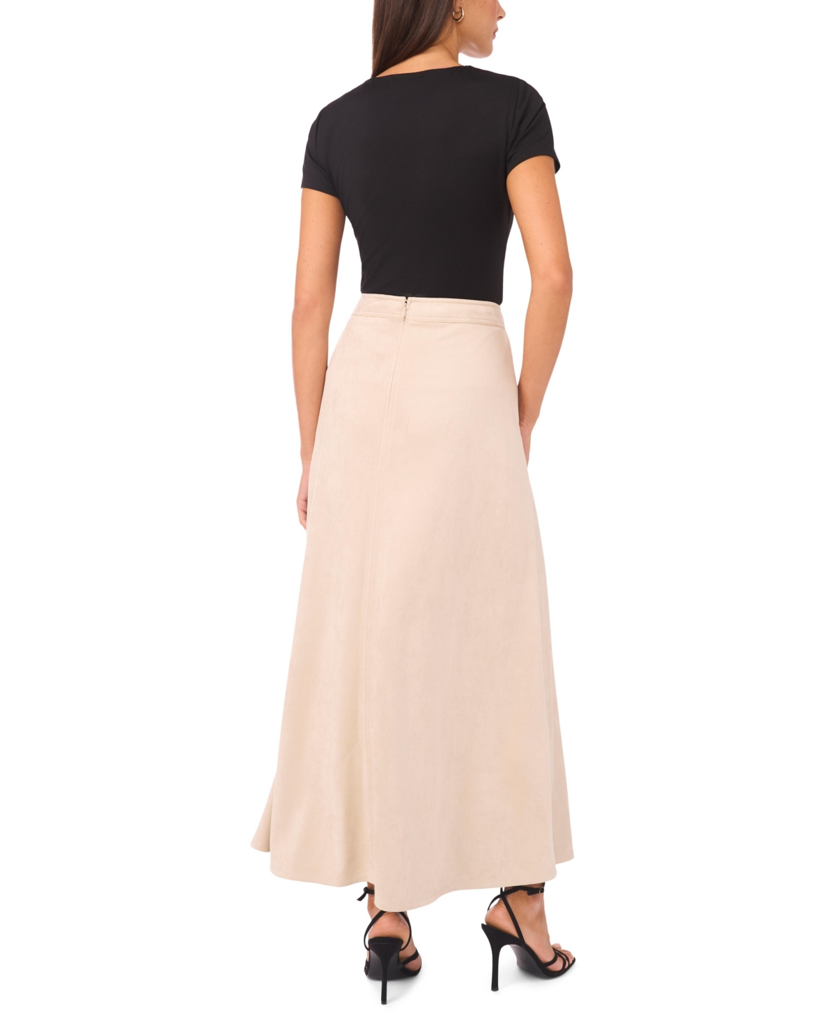 Vince Camuto Women's Faux-suede A-line Maxi Skirt In Pink