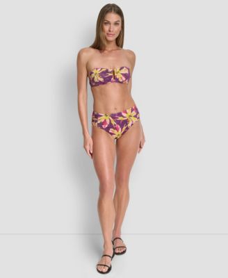 Women's Shirred U-Wire Bandeau Bikini Top